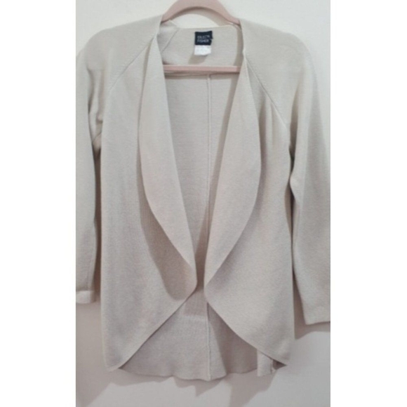Eileen Fisher Silk Organic Cotton Open Cardigan/Jacket Size S - Picture 3 of 9